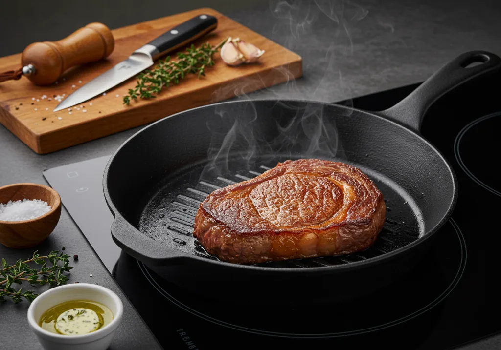 Mastering the Art of Searing Steak: A 5 Step-by-Step Guide to Restaurant-Quality Results 2 Generated image 3